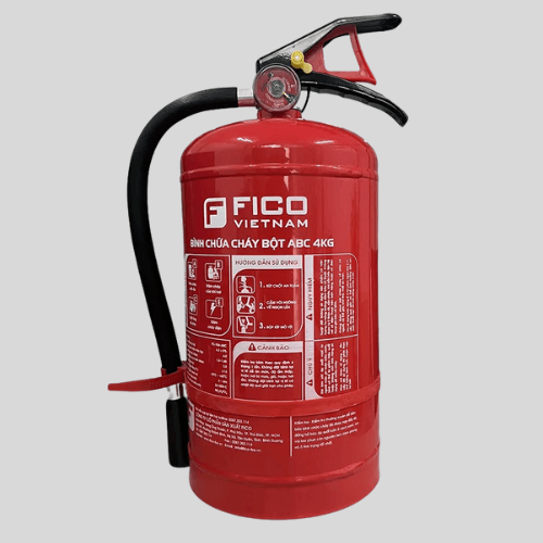 Bình chữa cháy bột Fico 4kg chính hãng, giá tốt